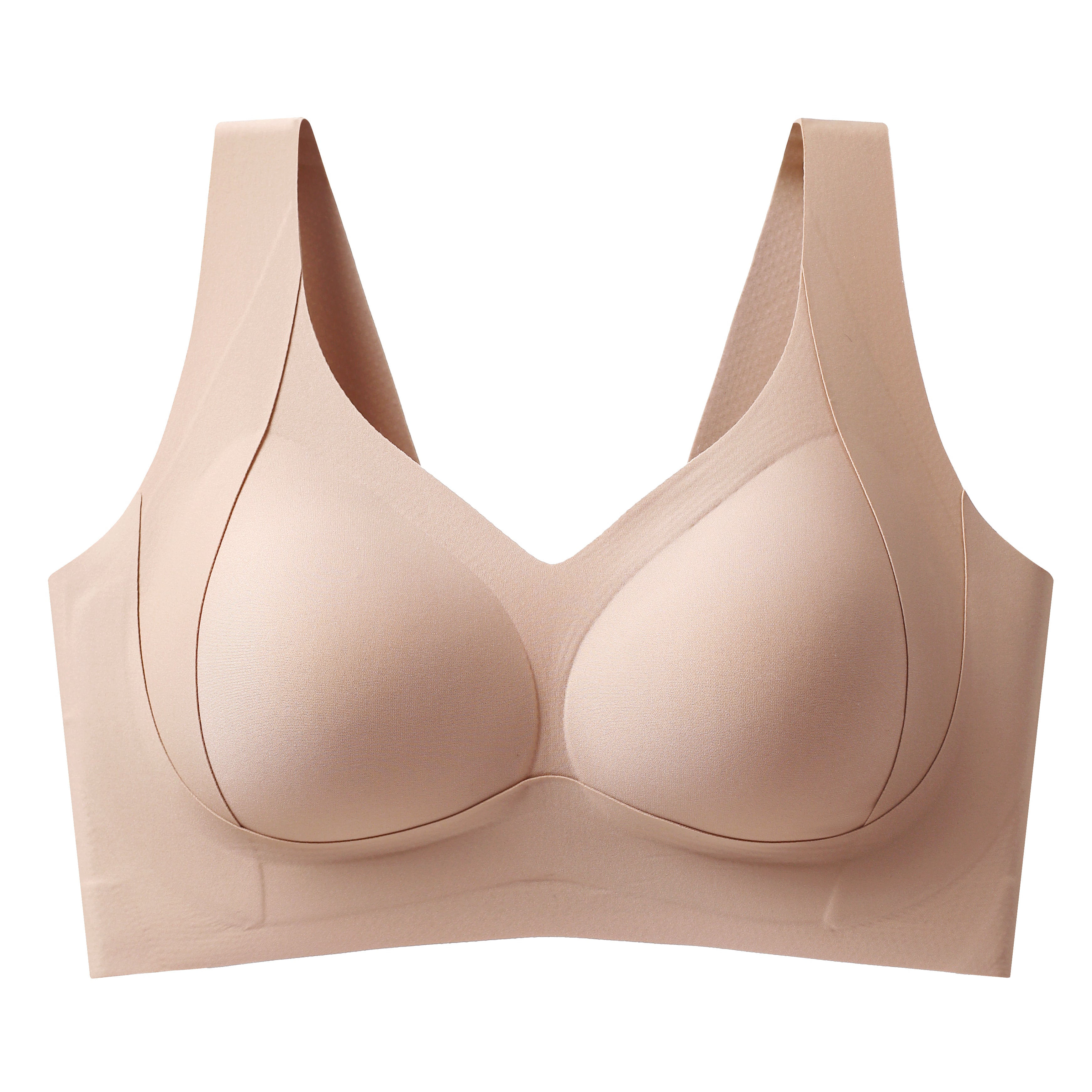 Seamless Wire‑Free Minimizer Bra | W‑Shape Soft Support for Full Bust, Side Fat Control & Invisible Under Clothes #2305