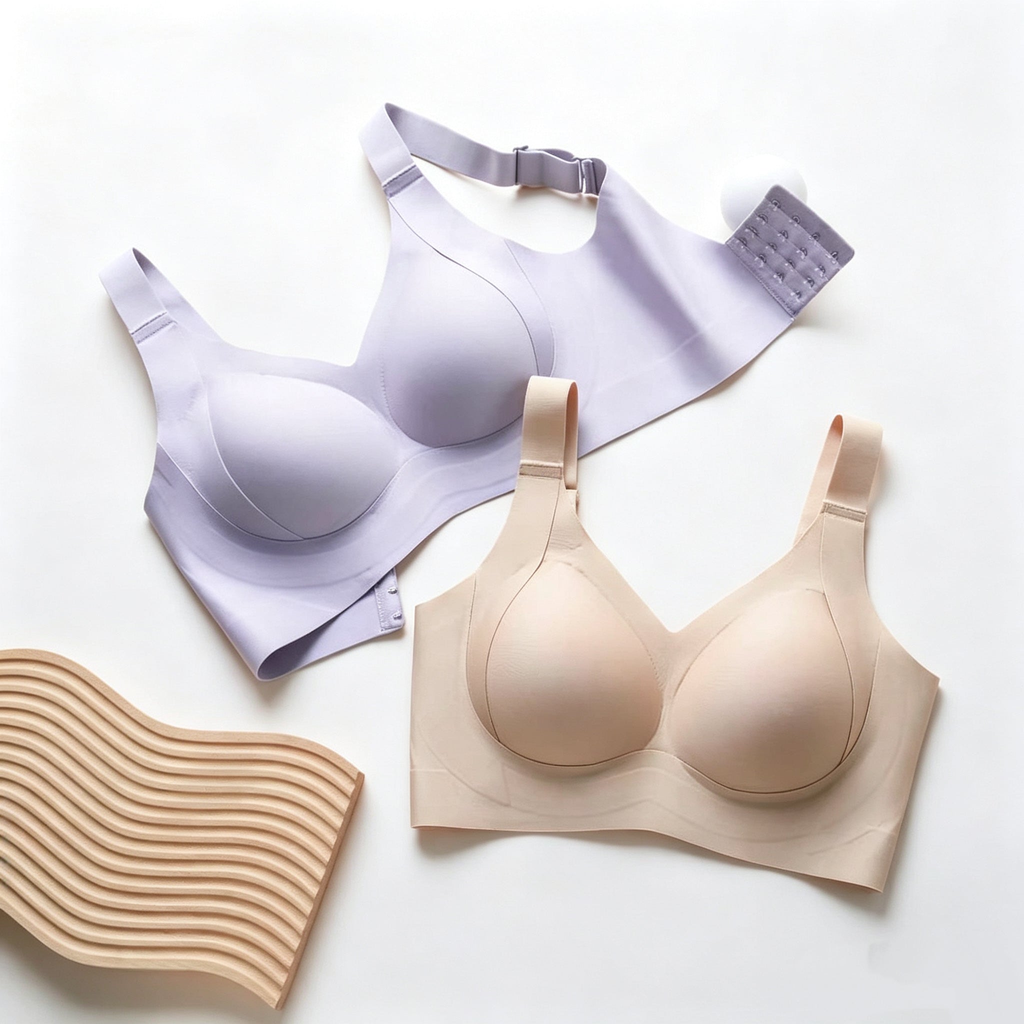 Seamless Wire‑Free Minimizer Bra | W‑Shape Soft Support for Full Bust, Side Fat Control & Invisible Under Clothes #2305