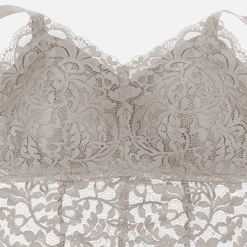 Lace Butterfly Back Bralette with Adjustable Wide Straps, Inclusive Fit for Full Bust & All‑Day Wear #2660