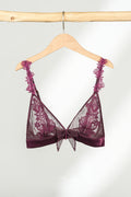 Dark pink rabbit lack lingerie
